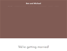 Tablet Screenshot of benandmichael.com